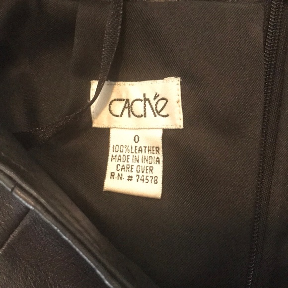 Cache 100% Leather Mini Skirt! - Picture 2 of 2